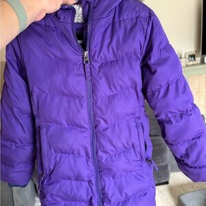 Lands' End Kids Puffer Jacket in Vibrant Purple